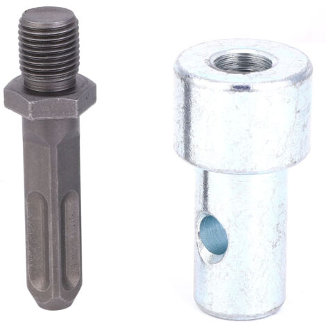 Adaptateur de Perceuse à Percussion pour Tarière, Embout Carré 4 Pits