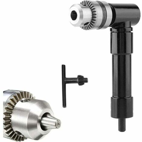 Adaptateur de perceuse d'angle professionnel, adaptateur de perceuse à changement rapide pour postes de travail à angle étroit