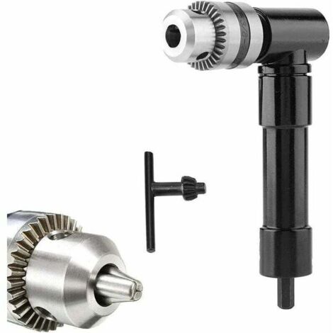 Adaptateur de perceuse d'angle professionnel, adaptateur de perceuse à changement rapide pour postes de travail à angle étroit