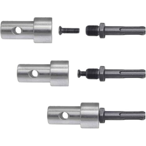 Adaptateur de perceuse électrique à tarière de Jardin pour perceuse Filaire et perceuse sans Fil, SDS Plus Filetage sans clé Mandrin Adaptateur à Tige Ronde pour visseuse à Percussion