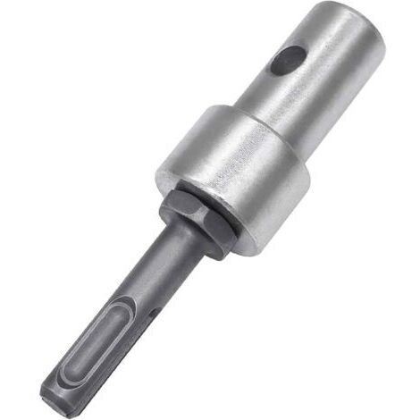 Adaptateur de perceuse électrique à tarière de Jardin pour perceuse Filaire et perceuse sans Fil, SDS Plus Filetage sans clé Mandrin Adaptateur à Tige Ronde pour visseuse à Percussion