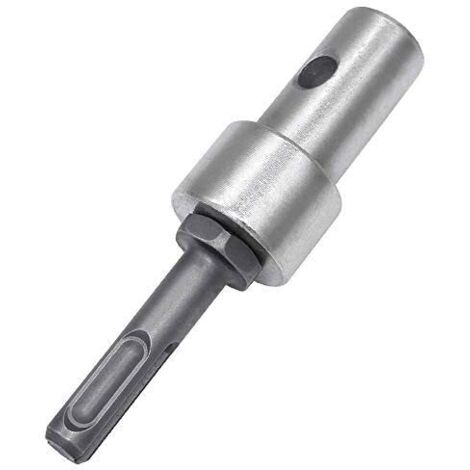Adaptateur de perceuse tarière, adaptateur de tarière à glace, filetage sans clé, adaptateur de mandrin de perceuse à tige ronde de 1,27 cm, M13 x 15 mm