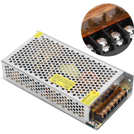 Adaptateur de pilote d'alimentation de commutateur DC12V en alliage d'aluminium LED barre lumineuse imprimante 3D (S-180-12 (12v 15a 180W) AC110/220V ± 15%)