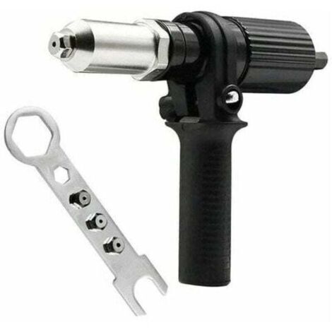 Adaptateur de pistolet à rivets électrique connecteur de tête de bloc outil professionnel perceuse à joint d'écrou riveteuse accessoire d'insertion de rivet pour perceuse visseuse sans fil