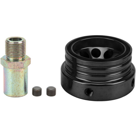 Adaptateur de plaque d'huile, plaque de filtre à huile en alliage d'aluminium résistant à la corrosion pour BRZ 2012-2019 (noir).