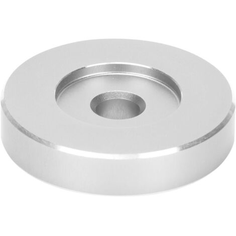 Adaptateur de platine d'enregistrement 45 tr/min, feuille de Conversion à grand trou, pince noire en vinyle pour la plupart des grands disques, argent