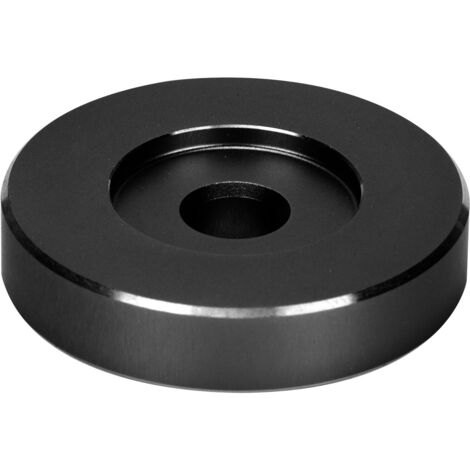 Adaptateur de platine d'enregistrement 45 tr/min, feuille de Conversion à grand trou, pince noire en vinyle pour la plupart des grands disques noir