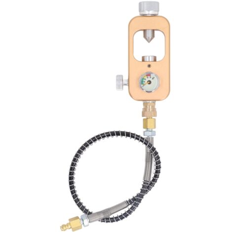 Adaptateur de Plongée à Valve DIN en Alliage D'aluminium avec Tuyau, Adaptateur de Station de Remplissage de 4500Psi pour Pistolet PCP, adapté à Divers Environnements