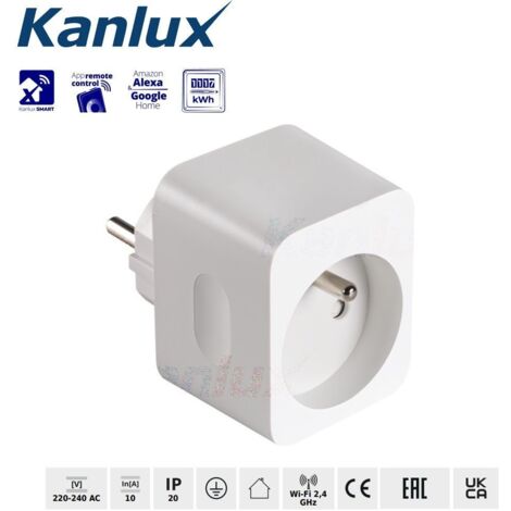 Adaptateur de prise 2P+T pour appareils connectés SMART