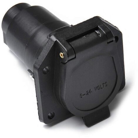 Adaptateur de prise 7 broches pour remorque, connecteur 12 V pour barre de remorquage, prise étanche.