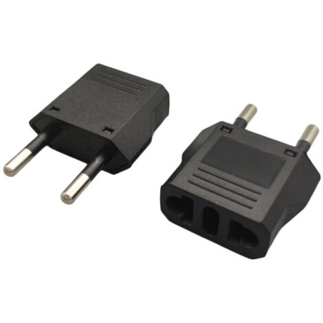 Adaptateur de prise américaine pour l'Europe - Pack de 3 adaptateurs de voyage
