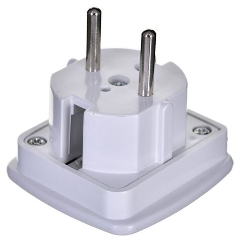 Adaptateur de prise d'alimentation Gembird A-AC-UKEU-001 Type G (UK) Type F Blanc