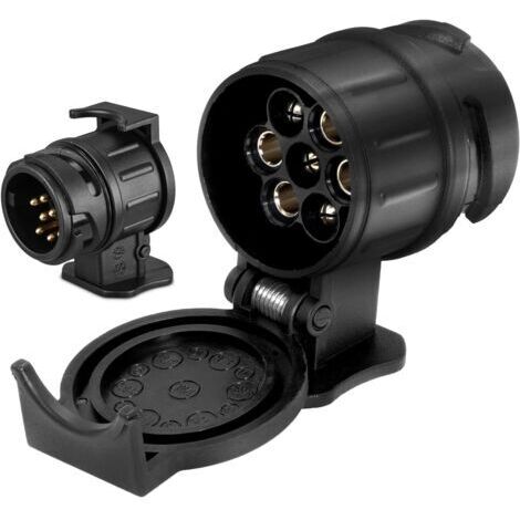 Adaptateur de prise de remorque 13 à 7 broches, prise de remorque, adaptateur étanche pour voiture, attelage, remorque, caravane