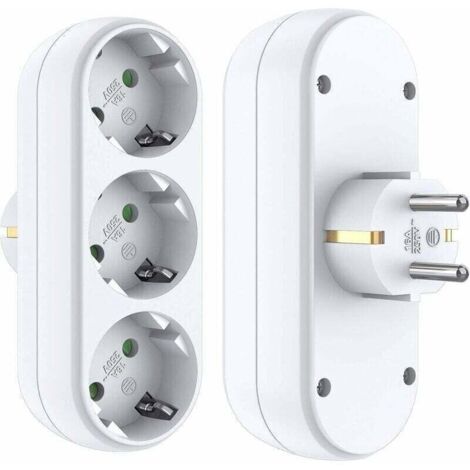 Adaptateur de prise Prise multiple Sans câble Prise murale Blanc Blanc Adaptateur de charge Chargeur USB pour appareil photo