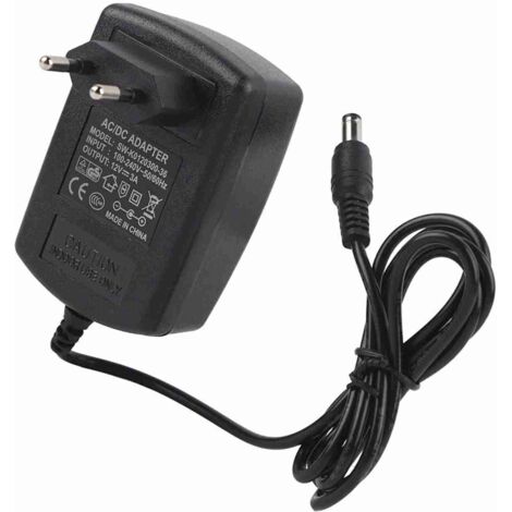 Adaptateur de Puissance AC-DC 12V 3A pour Bandes LED - Alimentation 36W Noir avec Connecteur 5.5mm, Câble 1m, pour Éclairage LED, Routers et Caméras