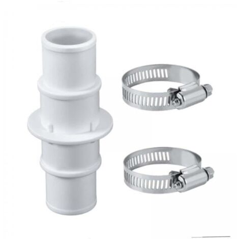 Adaptateur de raccord de tuyau de piscine, adaptateur portable (avec 2 colliers de serrage), pièces d'équipement de piscine