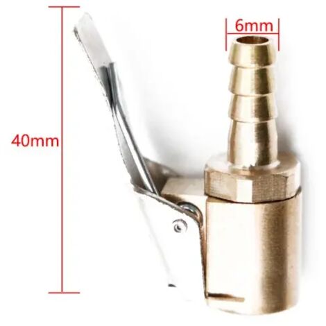 Adaptateur de raccord de valve de gonflage pour pompe à air de pneu de voiture en laiton de 8 mm pour pompe à air-AquaForge