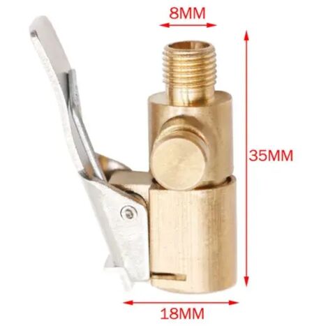 Adaptateur de raccord de valve de gonflage pour pompe à air de pneu de voiture en laiton de 8 mm pour pompe à air-AquaForge