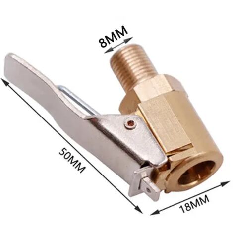 Adaptateur de raccord de valve de gonflage pour pompe à air de pneu de voiture en laiton de 8 mm pour pompe à air-AquaForge