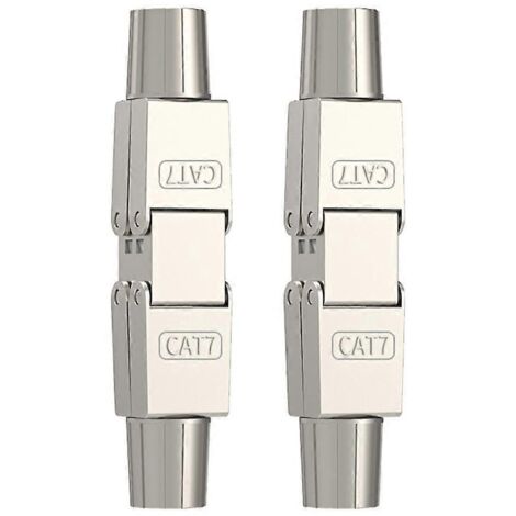 Adaptateur de Raccordement RJ45 Cat7 Blindé Intégral pour Câble Réseau