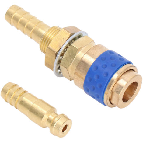 Adaptateur de Raccords Rapides en Laiton 8mm pour Soudage MIG/MAG et TIG, Connexion Bleue pour Chalumeau