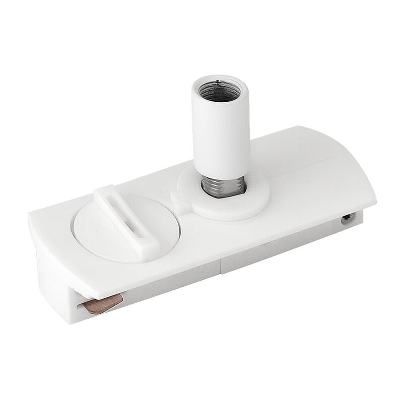 Adaptateur de rail pour lampes suspendues MONOPHASÉ blanc