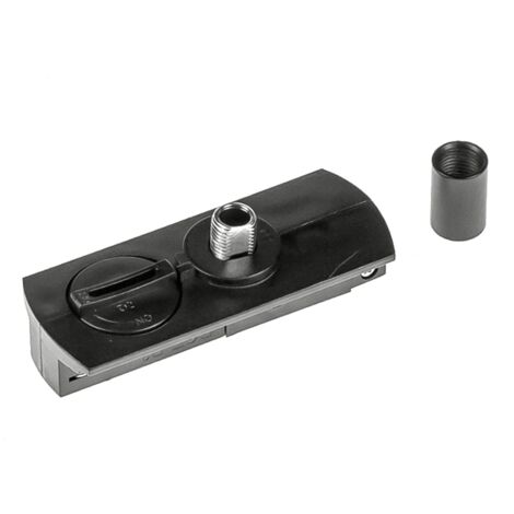 Adaptateur de rail pour lampes suspendues MONOPHASÉ noir
