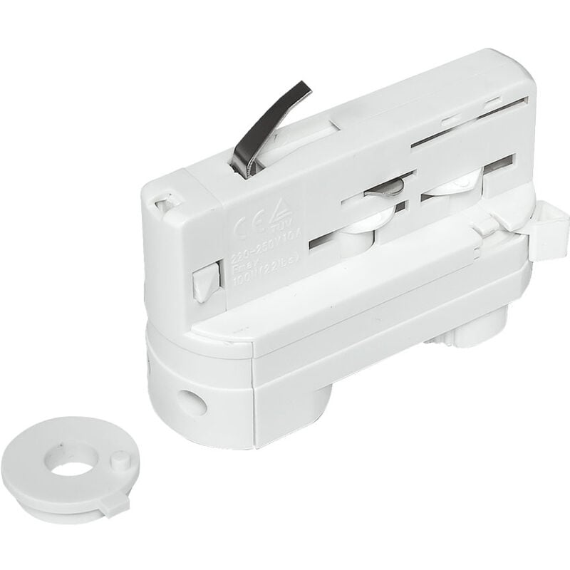 Adaptateur de rail pour lampes suspendues TRIPHASÉ blanc