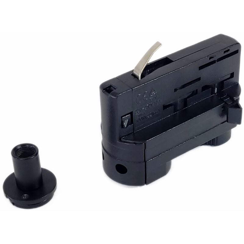 Adaptateur de rail pour lampes suspendues TRIPHASÉ noir