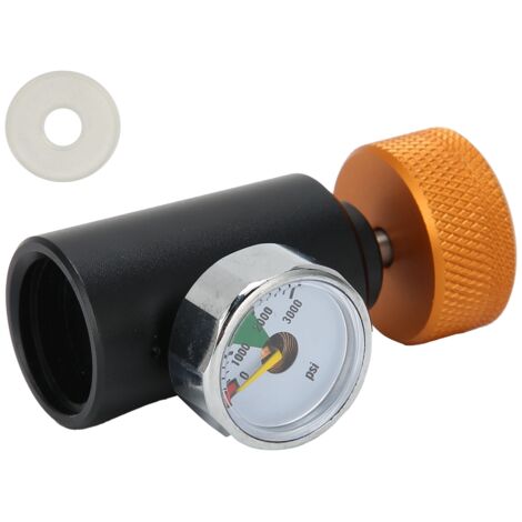 Adaptateur de Recharge CO2 avec Manomètre 3000 psi pour Soda et Accessoires