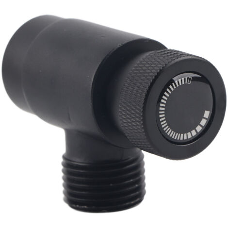 Adaptateur de Recharge CO2 pour Bouteille Soda Valve avec Connecteur Intégré ASA CGA320 Noir