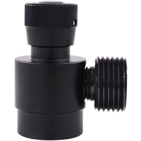 Adaptateur de Recharge de Bouteille de CO2, régulateur de Bouteille de gaz fabriqué Maison, Adaptateur M10X1 vers W21.8-14 pour CO2, gaz mélangé, Noir