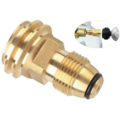 Adaptateur de recharge de propane pour camping en plein air, coupleur de bouteille en laiton de 1 lb, connecteur pour réchaud à gaz, fournitures de camping, réchauds de cuisine portables