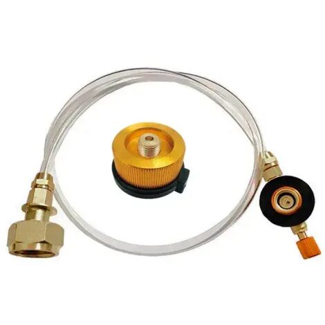 Adaptateur de recharge de propane pour réchaud de camping, brûleur pour bouteille plate de GPL, coupleur de réservoir de gaz, adaptateur pour réchaud portable.