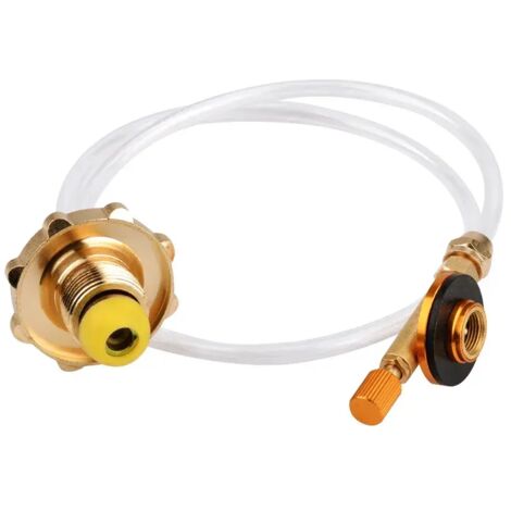 Adaptateur de recharge de propane pour réchaud de camping extérieur, brûleur, coupleur de réservoir de bouteille plate de GPL, adaptateur de conteneur, durable et compatible avec les réchauds de cuisi