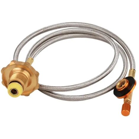 Adaptateur de recharge de propane pour réchaud de camping extérieur, brûleur, coupleur de réservoir de bouteille plate de GPL, adaptateur de conteneur, durable et compatible avec les réchauds de cuisi
