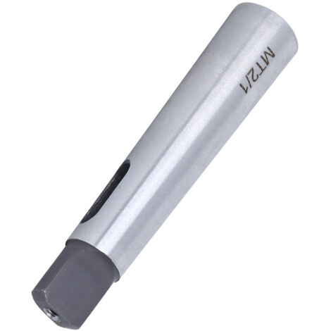 Adaptateur de Réduction MT2-MT1 pour Perceuse, Manchon Conique en Acier Dur Argenté Haute Durabilité