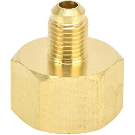 Adaptateur de Réfrigérant, Connecteur de Remplissage D'accessoire de Climatisation W21 vers 1/4SAE pour R32 R134A R407A R404A R422A R422D-Crezuo