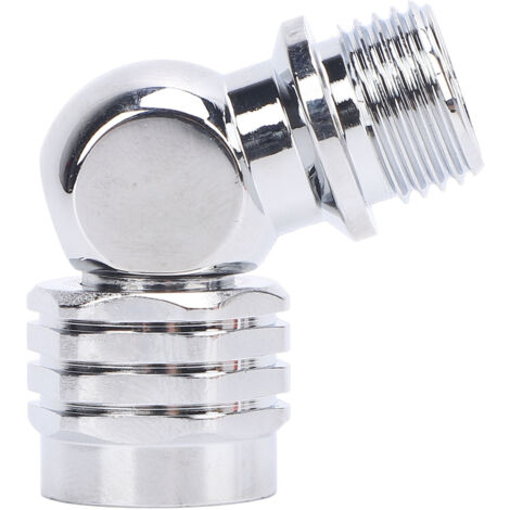 Adaptateur de Régulateur pour Plongée: Angle 110° Rotatif en Acier Inoxydable - Connecteur pour Régulateur Secondaire Argenté