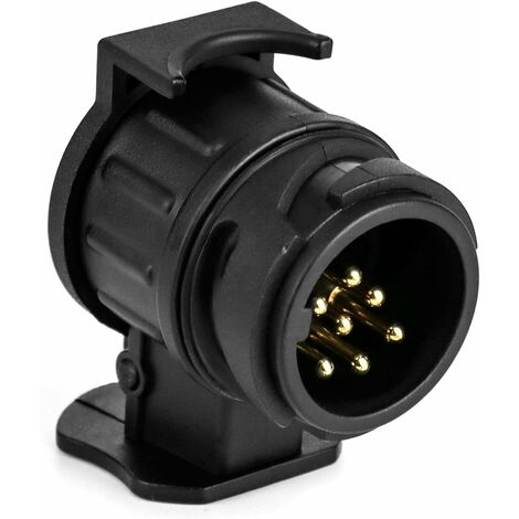 Adaptateur de Remorque de 13 Broches vers 7 Broches 12 V, Adaptateur Prise Remorque étanche pour Caravane Van