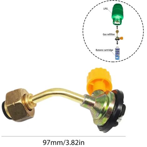 Adaptateur de remplissage de gaz (1 à 5 pièces) pour réchaud de camping à propane : adaptateur pour bouteille de propane, convertisseur, coupleur de remplissage, accessoires pour réchauds de cuisine p