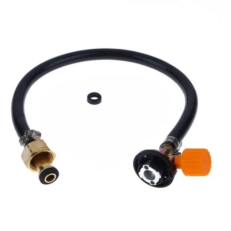 Adaptateur de remplissage de gaz avec tuyau tressé et valve, tuyau de remplissage en caoutchouc étanche, tube, convertisseur de bouteille de gaz, coupleur, accessoires pour réchauds portables