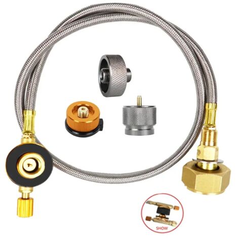 Adaptateur de remplissage de gaz pour réchaud de camping, adaptateur de remplissage de bouteille de gaz pour extérieur, connecteur pour réservoir de gaz, accessoires pour réchaud de camping, réchauds 