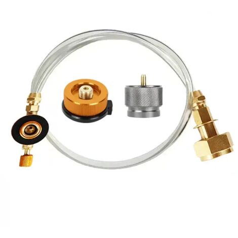 Adaptateur de remplissage de gaz pour réchaud de camping, adaptateur de remplissage de bouteille de propane, accessoires de connexion pour réservoir de gaz et réchaud portable