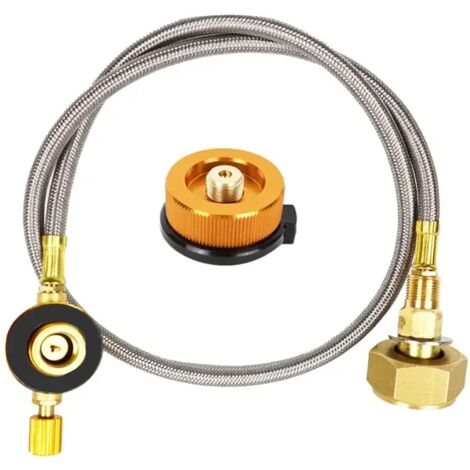 Adaptateur de remplissage de gaz pour réchaud de camping, adaptateur de remplissage de bouteille de propane, accessoires de connexion pour réservoir de gaz et réchaud portable