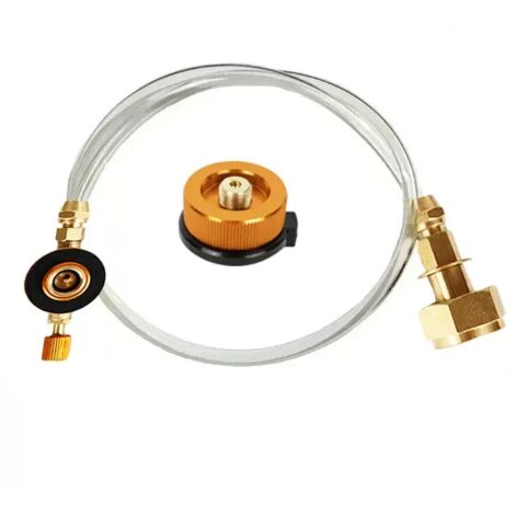 Adaptateur de remplissage de gaz pour réchaud de camping, adaptateur de remplissage de bouteille de propane, accessoires de connexion pour réservoir de gaz et réchaud portable