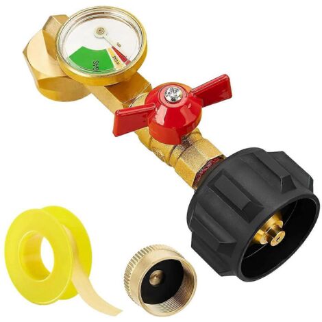 Adaptateur de remplissage de propane pour bouteilles de 1 lb, adaptateur de propane à 90 degrés