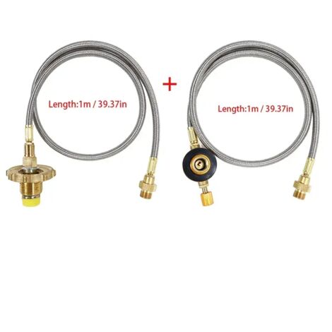Adaptateur de remplissage de propane pour réchaud à gaz extérieur, tuyau de raccordement pour bouteille de gaz, adaptateur pour brûleur de camping, connecteur de tuyau pour bouteille de GPL, réchauds 