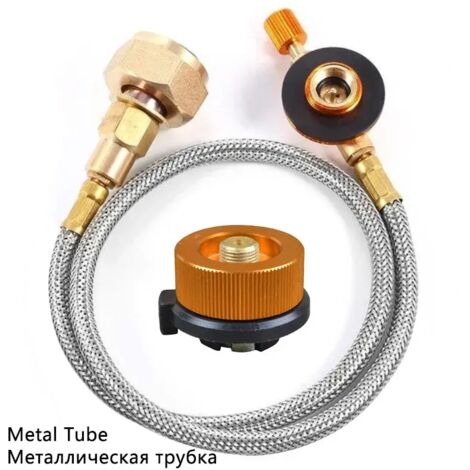 Adaptateur de remplissage de propane pour réchaud de camping extérieur de 60 cm, adaptateur de bouteille de gaz, tuyau de raccordement pour adaptateur de gaz, réchauds de cuisine portables