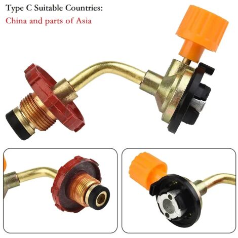 Adaptateur de remplissage pour bouteille de butane (1 pièce) - Convient pour le camping, les pique-niques et les réchauds portables.